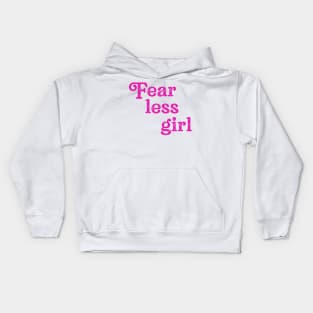 Fearless Girl Feminist Women Gift Kids Hoodie